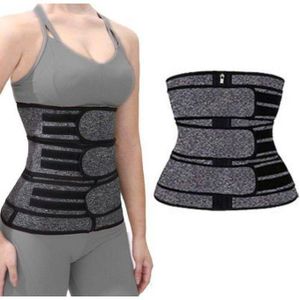 حزام تعرق رمادي وأسود – خصر نحيف سريع