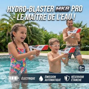 Pistolet à Eau Automatique Électrique Enfant – Jouet de Tir à Eau Fonctionnant sur Piles, Plastique Résistant et Léger, Pistolet Aquatique pour Batailles d’Eau, Piscine, Jardin, Fêtes et Jeux Extérieurs
