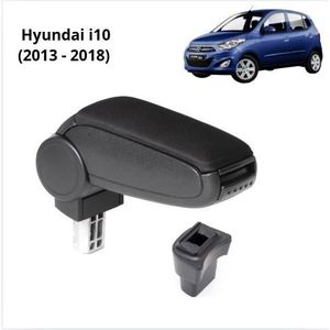 General Accoudoir en Tissus noir, adapté à la Hyundai i10 (2013 - 2018) 