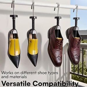 Civière de chaussure, Professionnel Bois de pin Embauchoir, Ajustable Longueur Largeur Durable Shaper de chaussures pour hommes femmes
