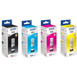 Epson PACK 4 Bouteille d’encre série 103 d’origine 