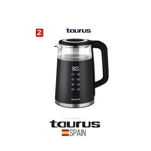 Taurus Bouilloire Eos glass digital 1.8L puissance 2200w - 2 ans de garantie