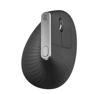 Logitech MX Vertical Souris sans Fil Ergonomique, Multi-Dispositifs, Bluetooth ou 2,4 GHz avec Récepteur USB Unifying, Suivi Optique 4000 PPP, 4 Boutons,Portable/PC/Mac/iPad OS - Gris