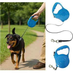 Laisse Rétractable pour Chien – 5M – Jusqu’à 15kg – Confort & Sécurité
