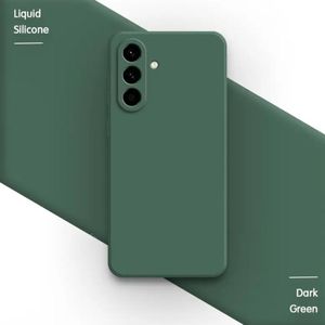 Coque Samsung Galaxy A05s  vert en Silicone Liquide – Protection Antichoc et Anti-Rayures