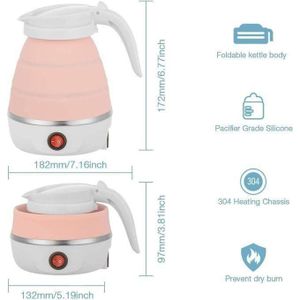 Bouilloire Électrique - Non spécifié - Pliable - Silicone - 600 ml - Chauffage rapide