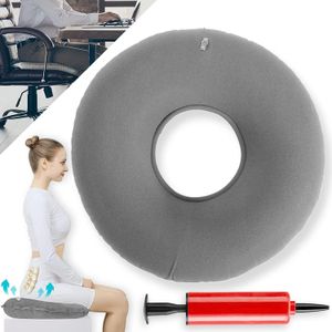 Coussin Hémorroïdes,Coussin d'Assise Orthopédique Rond avec Pompe