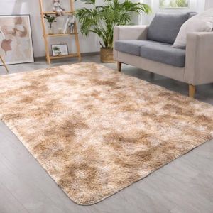 tapis shaggy moelleux pour salon et chambre à coucher. Tapis de sol doux et confortable, 200x150 cm 