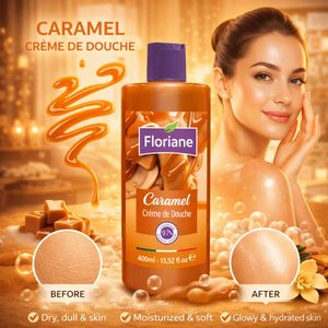 Floriane Gel de Bano Caramel en Crema – Hidratante y Nutritivo