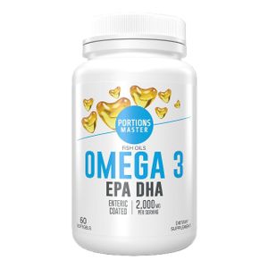 Huile de poisson Portions Master Omega 3 EPA DHA (60 comprimés)