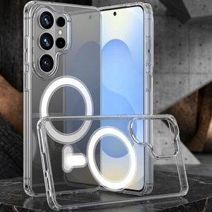 Pochette pour Samsung S25 Ultra Magsafe en Charge Magnétique Transparent