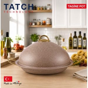 TATCH Tajine 30 cm en granit - marron