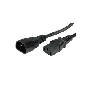 VALUE  Câble d'alimentation, IEC 320 C14 - C13, noir, 1,8 m - NEUF