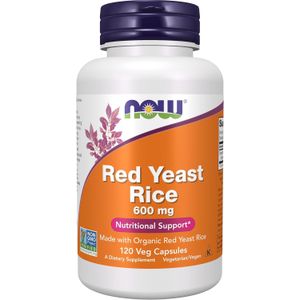 Now Red Yeast Rice, 600 mg, 120 Veg Capsules