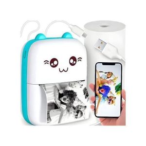 Mini imprimante thermique sans fil portable, impression sans encre