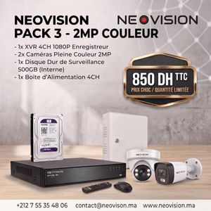 TvT PACK CAMERAS DE SURVILLANCE COLEUR 