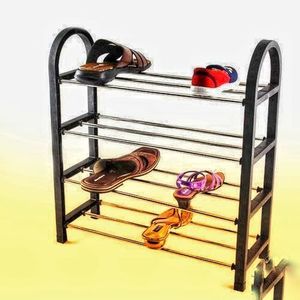 رفوف تخزين الاحذية 4 مستويات