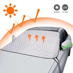 pare-brise de voiture, couverture de Protection contre la neige, Protection solaire, double usage, fenêtre avant magnétique, couverture de neige, pare-soleil épais