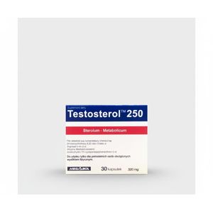 Megabol Testosterol 250 Stérols Végétaux - Booster de Testostérone pour Gains Musculaires & Force, 320mg, 30 Capsules
