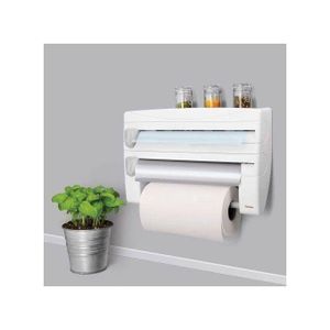 Porte-rouleau mural pour papier alum,film alimentaire,papier serviette cuisine