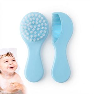 kokibebe طقم فرشاة ومشط للأطفال – فرشاة بشعيرات ناعمة ومشط لطيف لحديثي الولادة