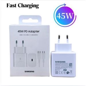 General Charge Super rapide, Chargeur Samsung 45W, adaptateur de Type C.