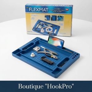 Flexmat - Plateau à Outils Portable - Organisateur d'Atelier avec Support Mobile Intégré - Bleu