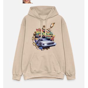Retour Vers Le Futur 2 Logo Avec Voiture DeLorean Sweat à capuche Hoodies