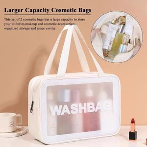 Trousse de Toilette et De Voyage en Plastique Taille Large