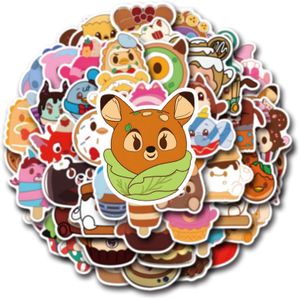 50 pcs Munchling Stickers pour bouteilles d'eau, joli personnage de dessin animé imperméable vinyle Graffiti Decals pou