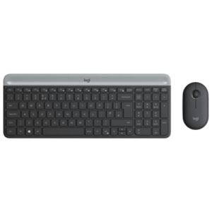 Logitech Slim Wireless Keyboard and Mouse Combo MK470 - GRAPHITE - FRA - CENTRAL 12M
