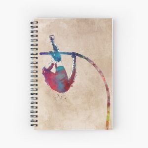 pole vault art 3 #athletics #sport Spiral Notebook Bloc note