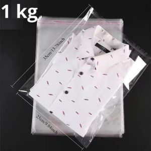 1 Kg Des pochettes en plastique transparent pour expédier 25 CM X 35 CM