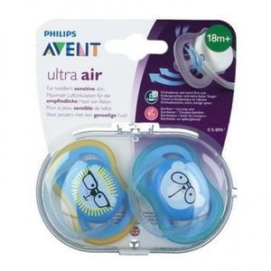 Avent Sucette ultra air Happy pour bebe - 6-18 mois - 2 pièces à prix pas  cher