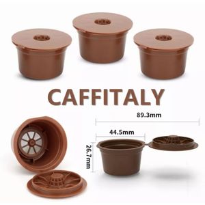 Tasse de filtre de Capsule de café réutilisable de 3 pièces pour Nescafe Dolce  Gusto casquettes rechargeables, ✓ Meilleur prix au Maroc