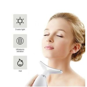 Appareil Anti-Rides Visage LED & Lumière Pulsée – Masseur Facial Électrique Chauffant 45°C avec EMS et 3 Modes – Lifting Visage & Double Menton, Raffermissant Cou, Stimulation Collagène, Anti-Âge, Réduction Pores, Soin Beauté Professionnel à Domicile.