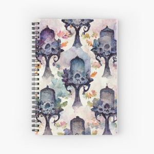 Watercolor Pillar Candle Spiral Notebook Bloc note