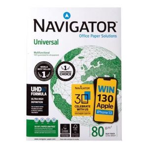 Ramette de papier Navigator Universal - A4 - 80g / m2 (RN0A4) à 70,00 MAD -   MAROC