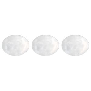 Plat Ovale - Verre Élégant Texturé - Service de Table et Présentation - Transparent - Lot de 3
