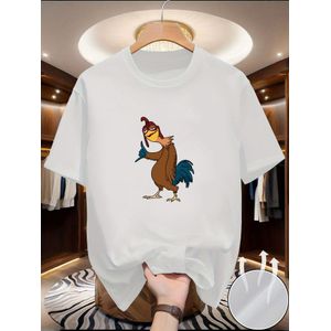 T-shirt à manches courtes pour homme avec imprimé chat noir - T-shirt décontracté doux et respirant à col rond, adapté pour la maison, l'extérieur et les trajets, haut d'été lavable en machine avec motifs de chats aléatoires, polyvalent pour un usage qu