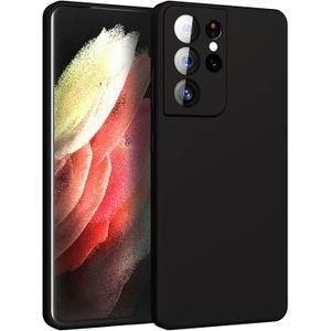 Case Pochette Souple Liquid Silicone liquid pour Samsung Galaxy S21 ultra - noir