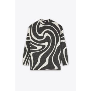 Marwa بلوزة رمادية محبوكة