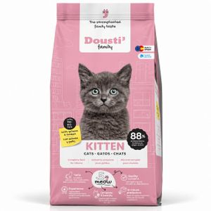 Animalux Dousti Family Kitten 3 كغ – غذاء كامل للقطط الصغيرة – بالسلمون والدجاج، بروتينات من أصل حيواني، مع البريبايوتيك
