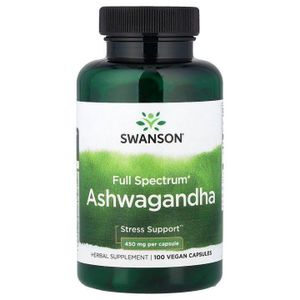 Swanson Ashwaganda - Full Spectrum - 100 100 100 100 100 100 100 100 100 100 100 100 100 100 100 100 caps véganes
