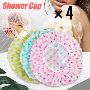 Bonnet de douche.pack de 4 Pièces de couleurs différentes.