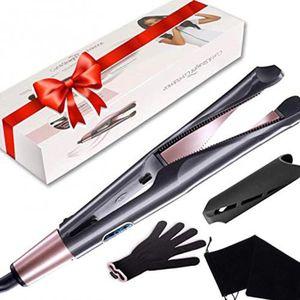 اضغطي على تجعيد الشعر ومكواة فرد الشعر وتجعيده بثقة