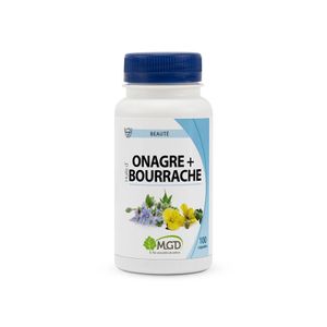 TOTAL Huile D’onagre+Bourrache - Complement alimentaire 100 Capsules, 200 Capsules