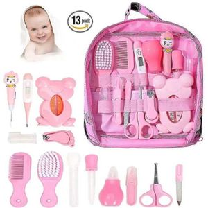 Kit Complet de Soins pour Bébé 13 Indispensables – Trousse de Toilette et Hygiène pour Nouveau-Né