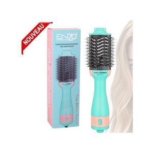 Enzo Brosse soufflante Sèche-Cheveux 3 en 1 High Power Lissante Volumisante 1500W Rotative à Air Chaud En-4134