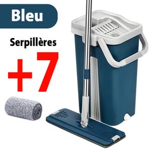 Generic Balai Serpillère avec Seau d'Essorage, Vadrouille Balai +5  Serpillères à prix pas cher